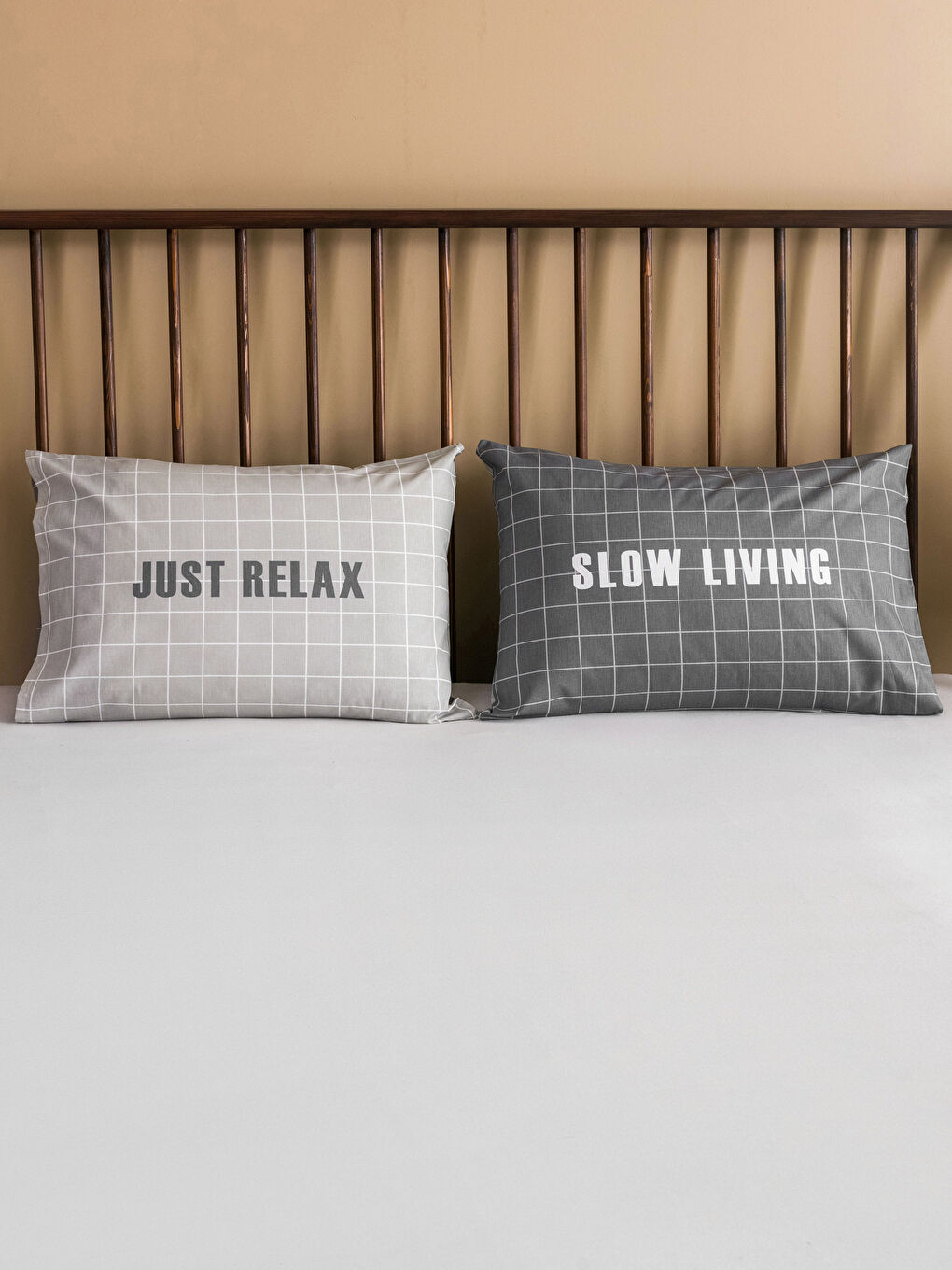 Fețe de Pernă din Bumbac cu Model 2 Bucăți 50x70 cm-1