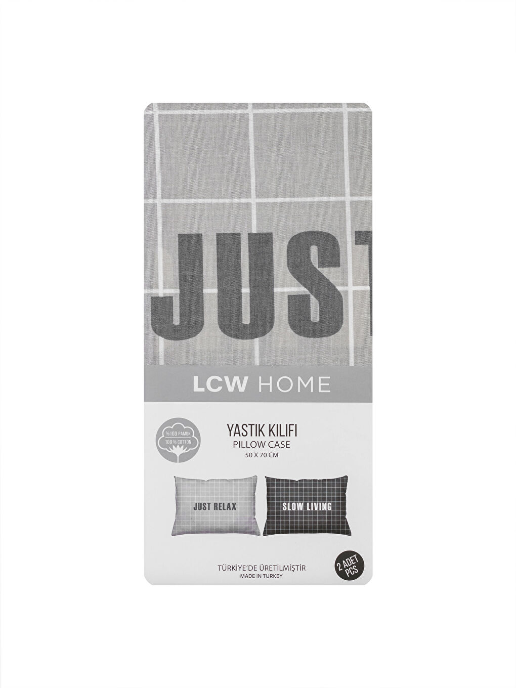 Fețe de Pernă din Bumbac cu Model 2 Bucăți 50x70 cm-3