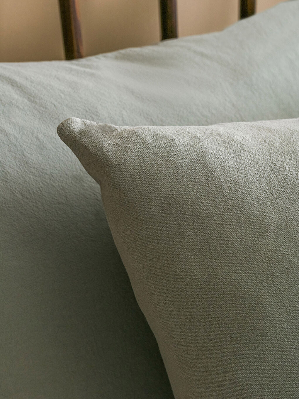 Однотонный хлопковый комплект двуспального постельного белья-3