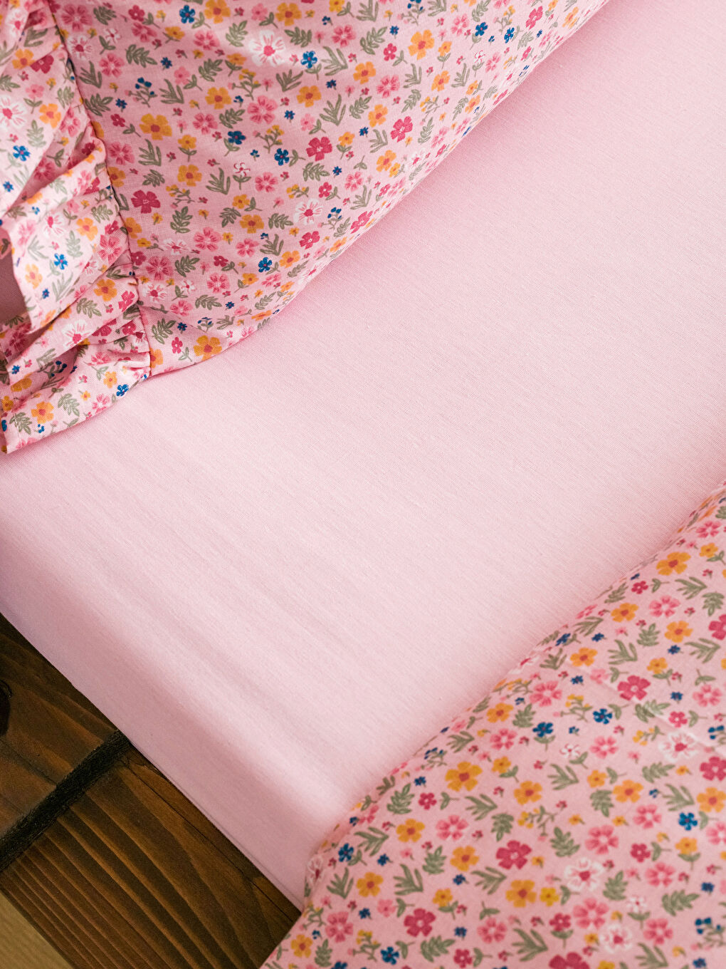 Karışık Çift Kişilik Desenli Ranforce Nevresim Takımı-4