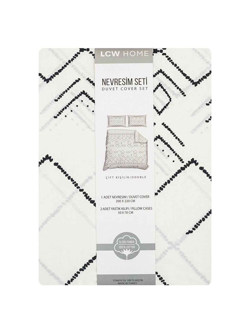 طقم غطاء لحاف مزدوج بنقشة عرقية-6