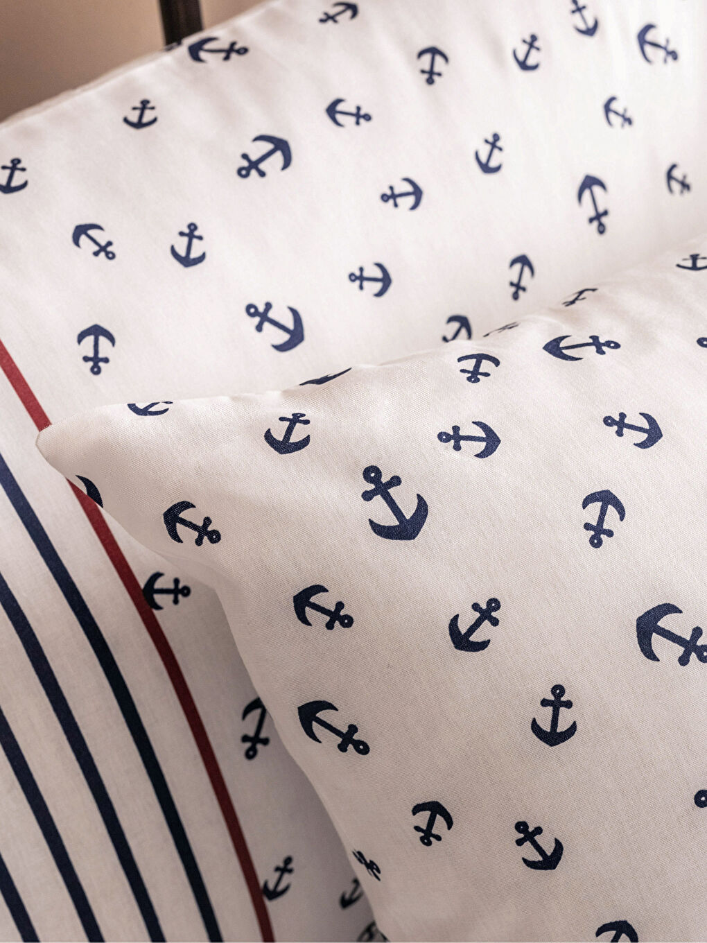 Lacivert Desenli Çift Kişilik Battal Boy Pike Seti-3