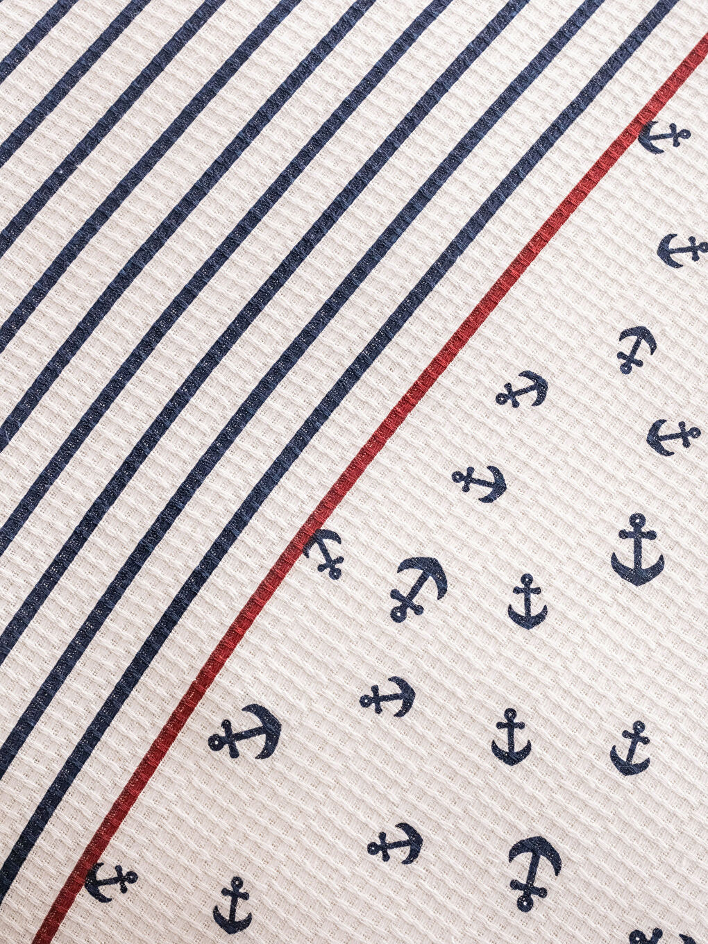 Lacivert Desenli Çift Kişilik Battal Boy Pike Seti-4