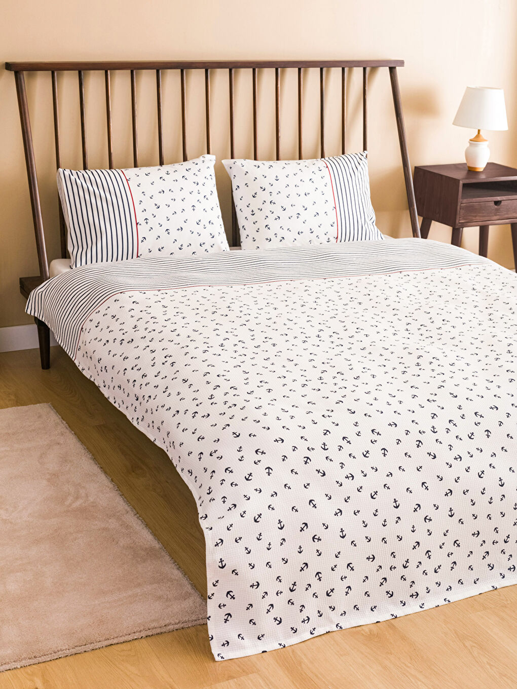 Patterned Double Pique Bedspread Set