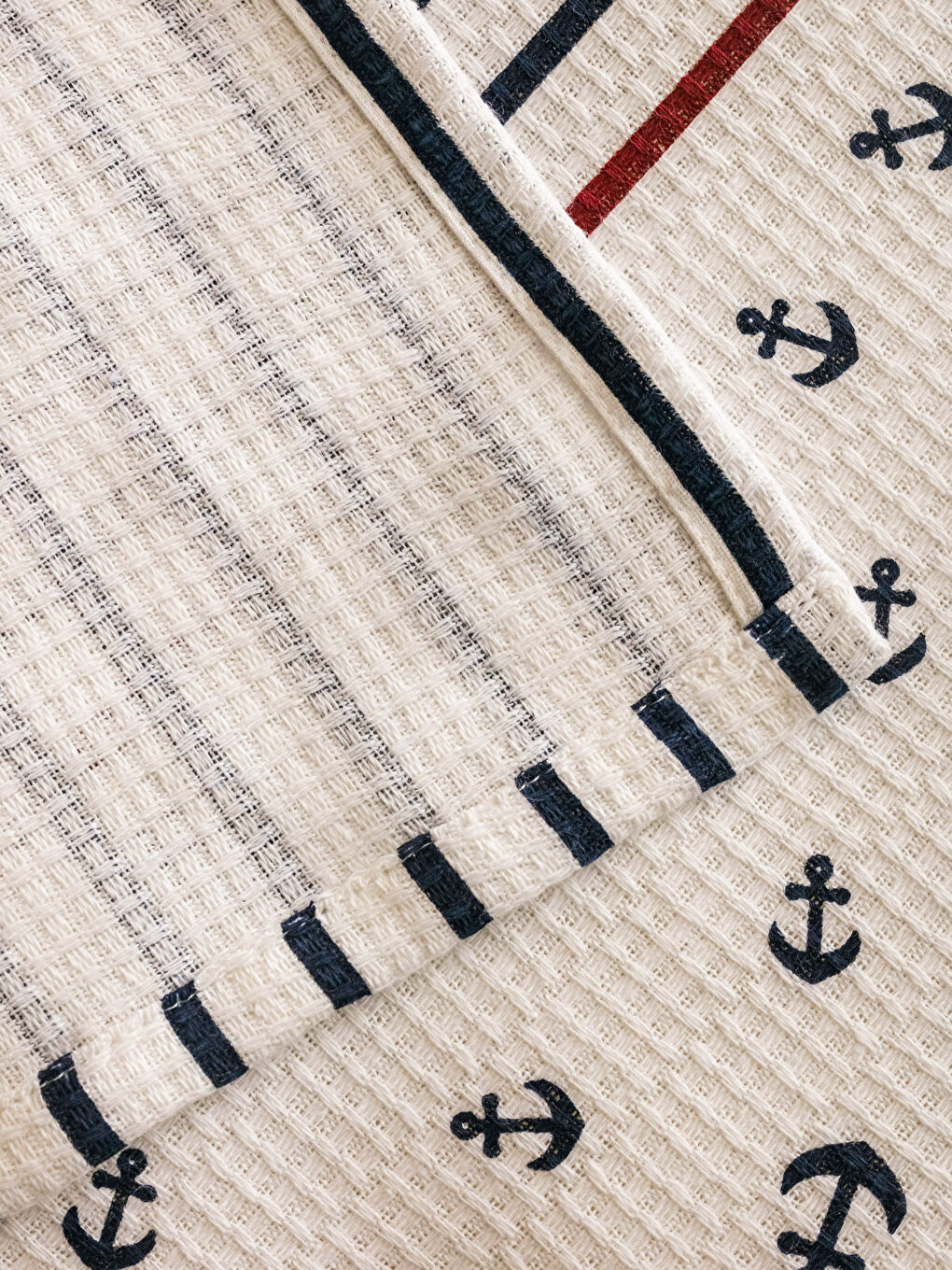 Patterned Double Pique Bedspread Set-5