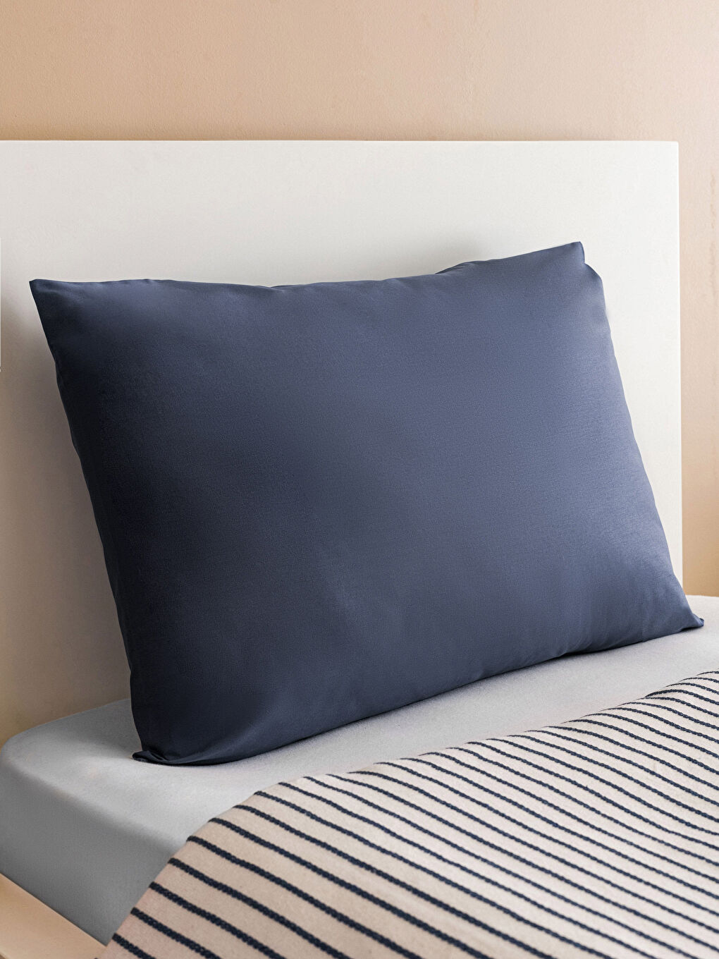 İndigo Çizgili Tek Kişilik Pike Seti-2