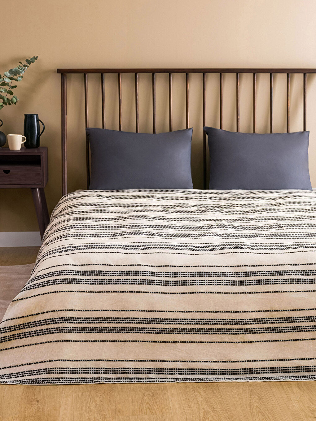 Striped Oversized Pique 220x240 Cm -S3ES78Z8-J0F