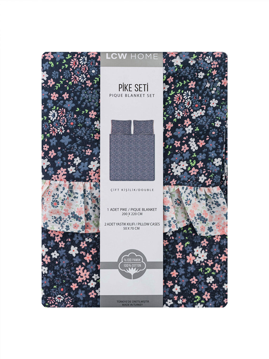 Cotton Patterned Double Pique Set -S3ES80Z8-F9C