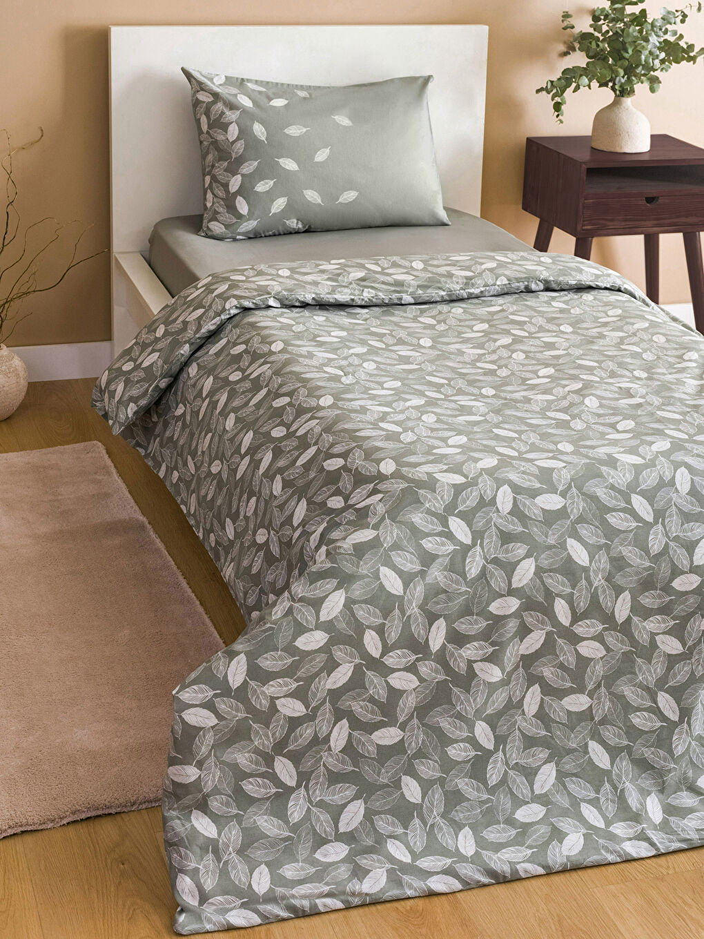 Printed Cotton Single Duvet Cover Set