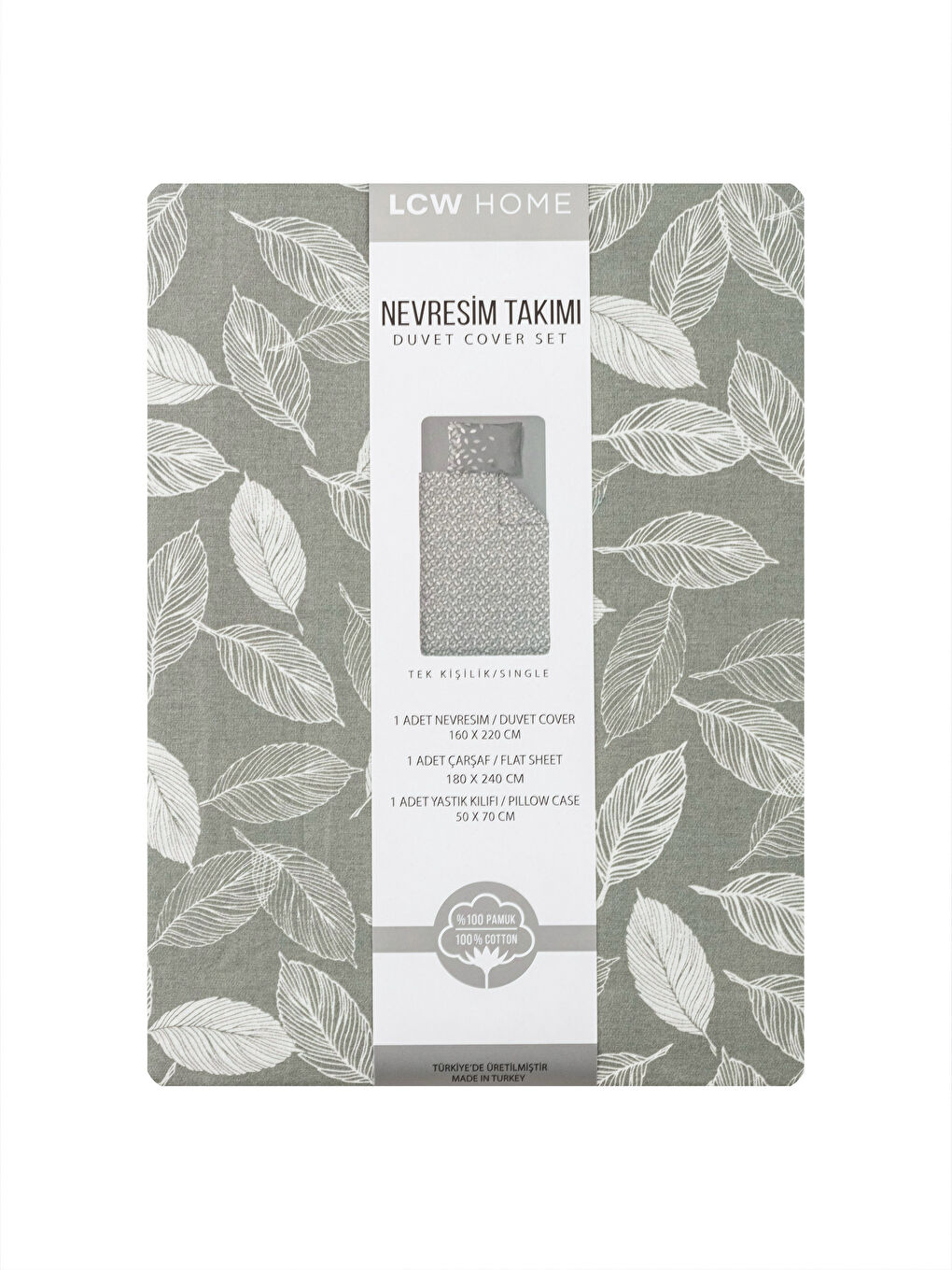 Printed Cotton Single Duvet Cover Set-7