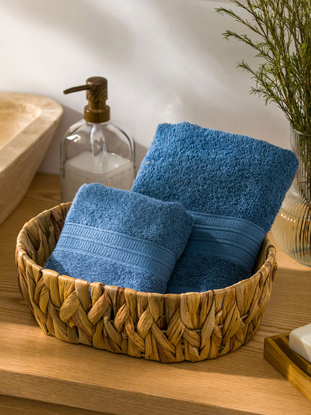 Plain Cotton Towel Set of 2