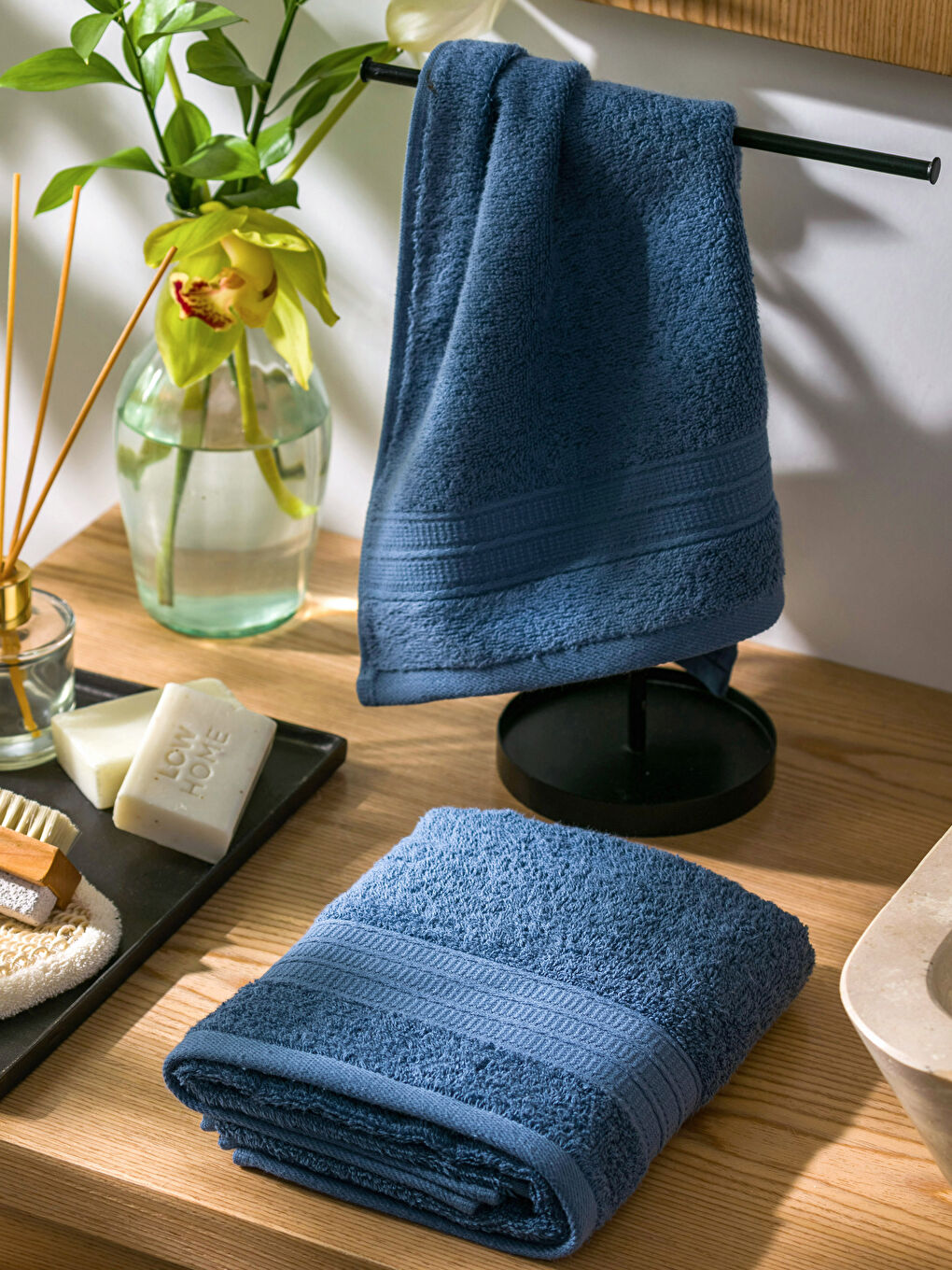 Plain Cotton Towel Set of 2-1