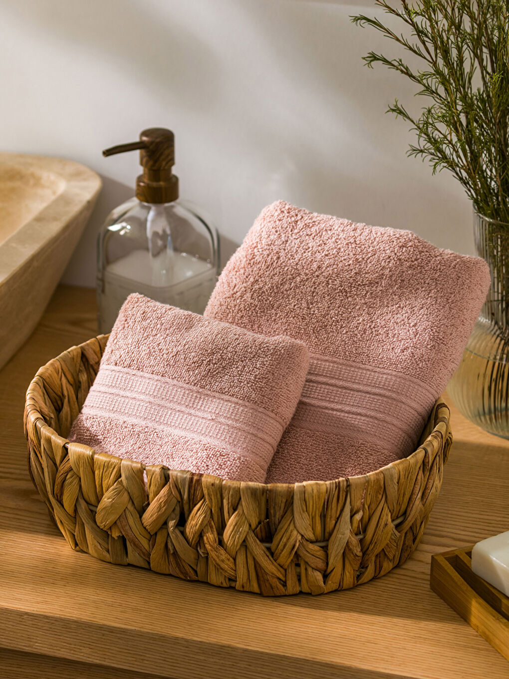 Plain Cotton Towel Set of 2-1