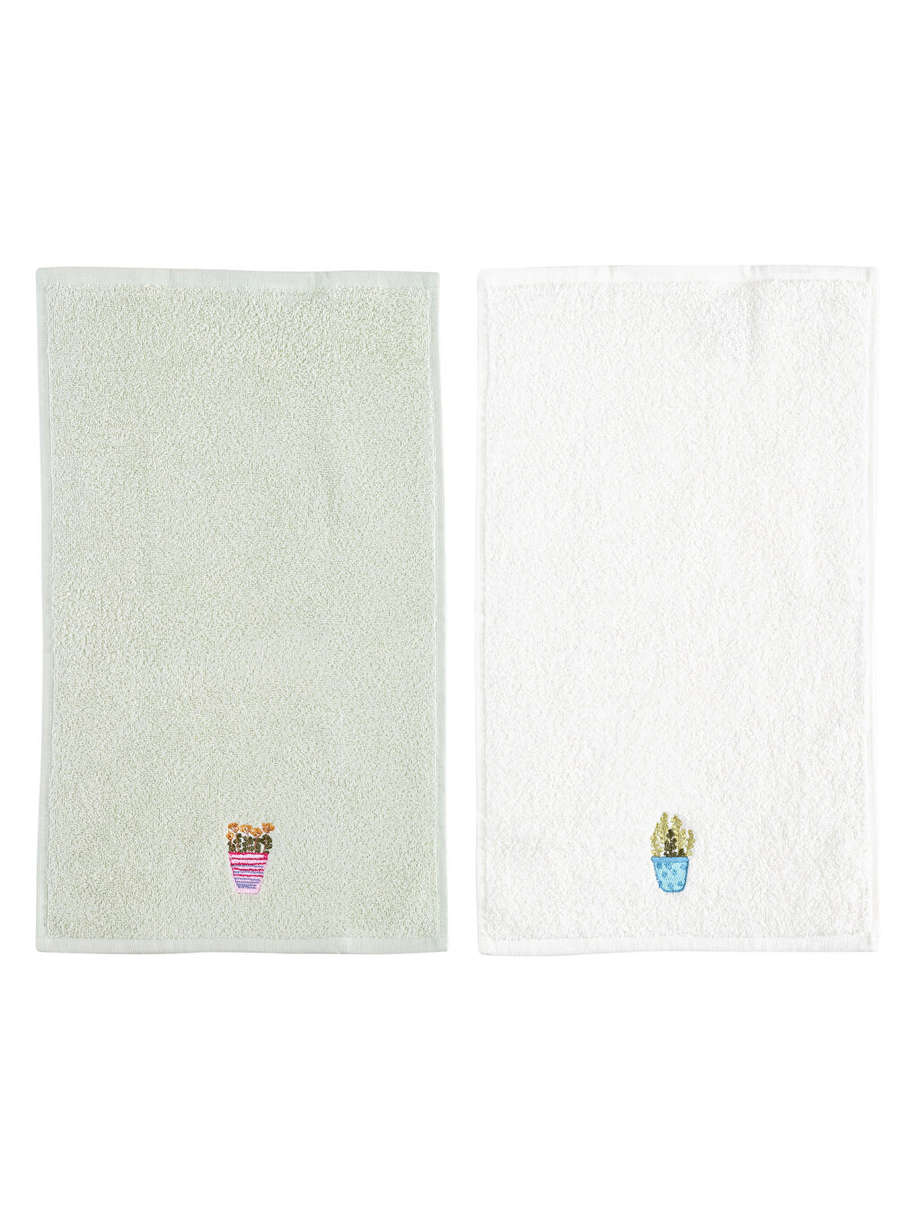 Embroidered Cotton Hand Towel 2 Pack 30x50 Cm-5