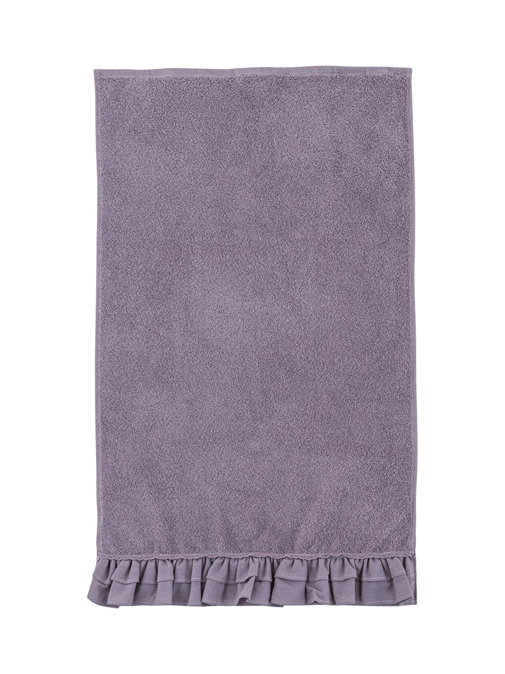 Mor Fırfır Detaylı Yüz Havlusu 50x80 cm-5
