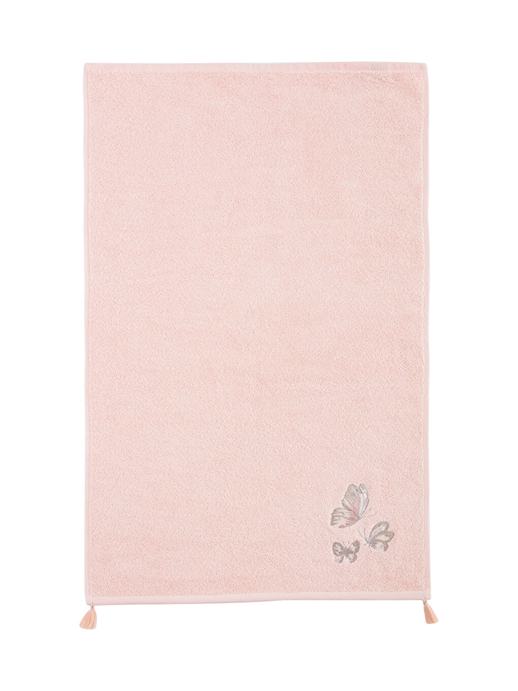 Tassel Detailed Embroidered Face Towel 50x80 Cm -S3EV96Z8-DRH