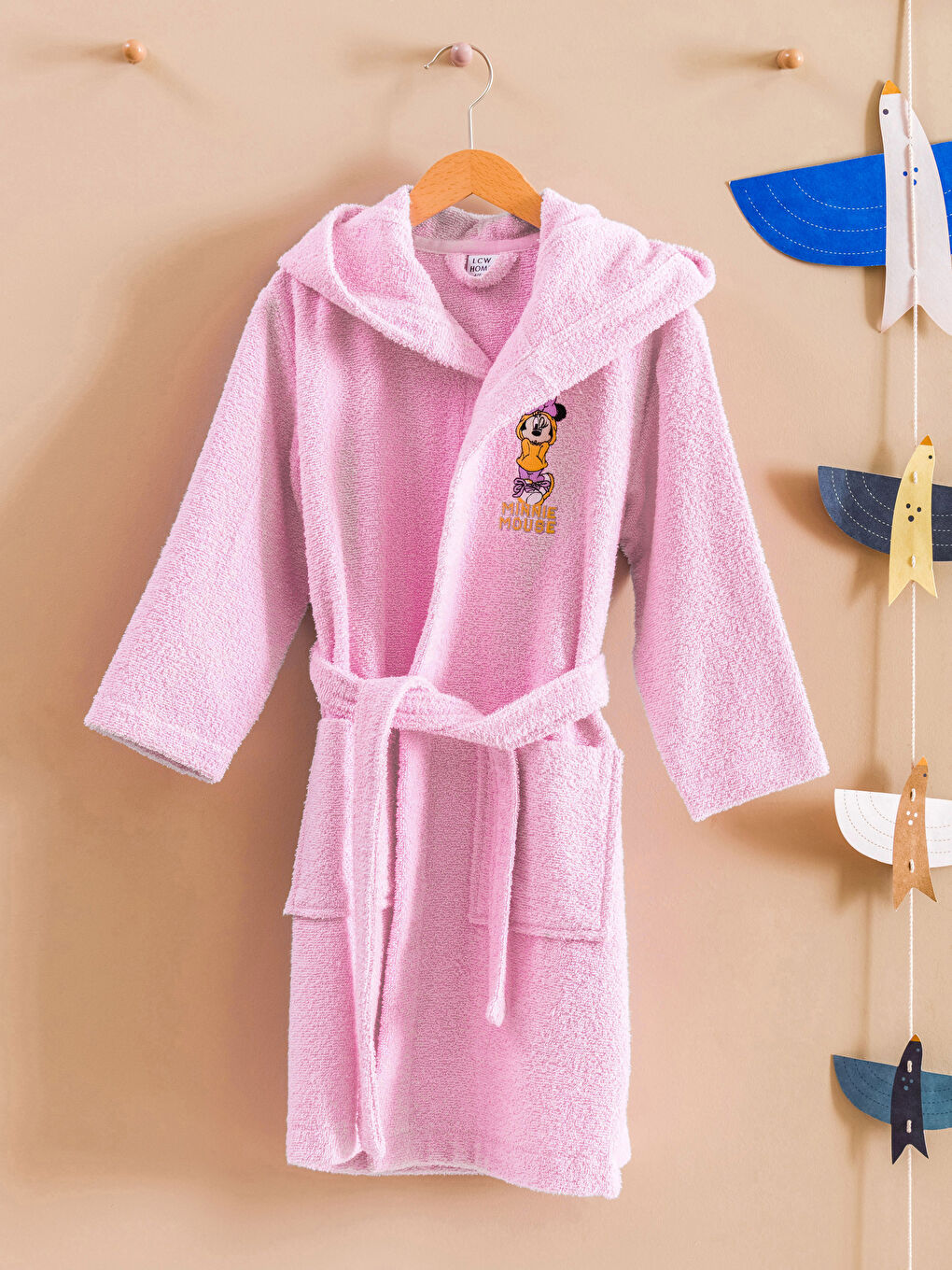 Peignoir Enfant À Capuche Minnie Mouse Brodé