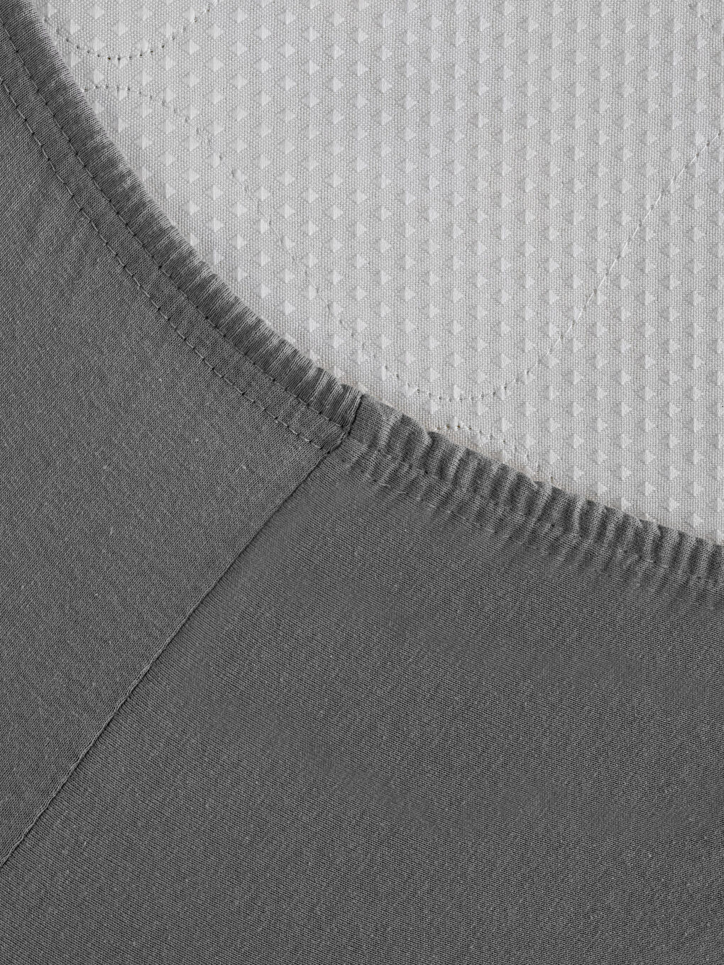 Gri Lastikli Örme Tek Kişilik Çarşaf 100x200x30 cm-2