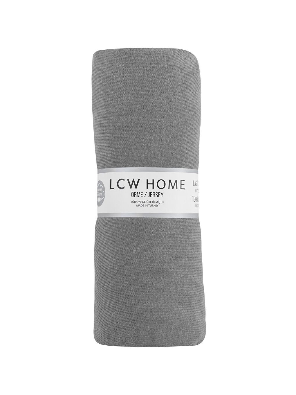 Gri Lastikli Örme Tek Kişilik Çarşaf 100x200x30 cm-3