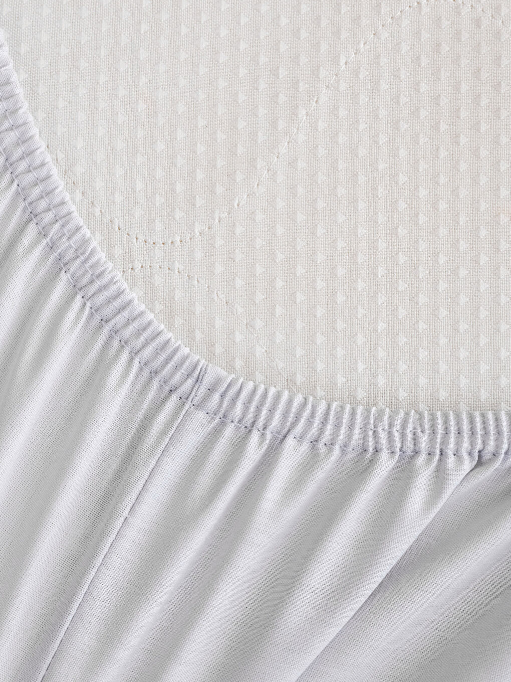 Cearșaf Dublu din Bumbac Simplu Stil Ajustat 160x200x30 cm-2