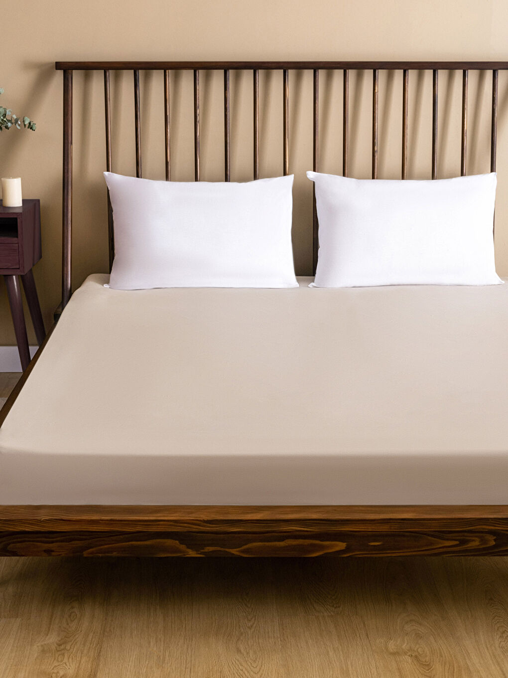 Cearșaf Dublu din Bumbac Simplu Stil Ajustat 160x200x30 cm