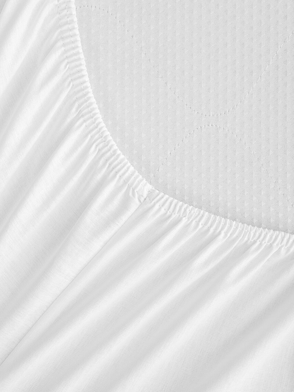 Plain Cotton Double Fitted Sheet 160x200x30 cm-2
