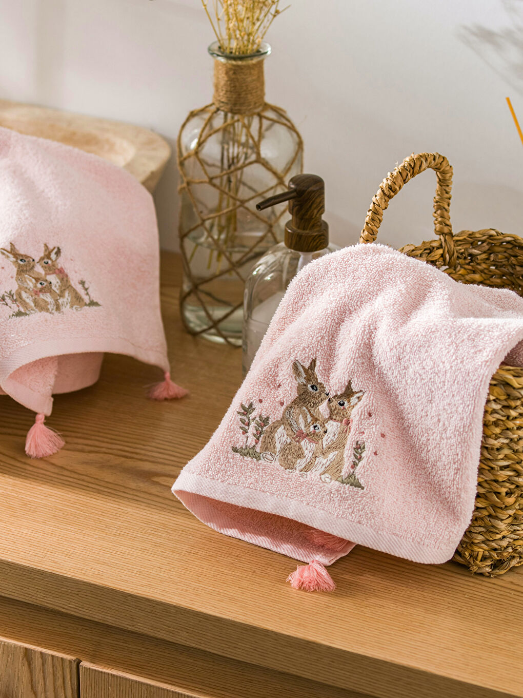Cotton Embroidered Towel Set 2 Pack-1