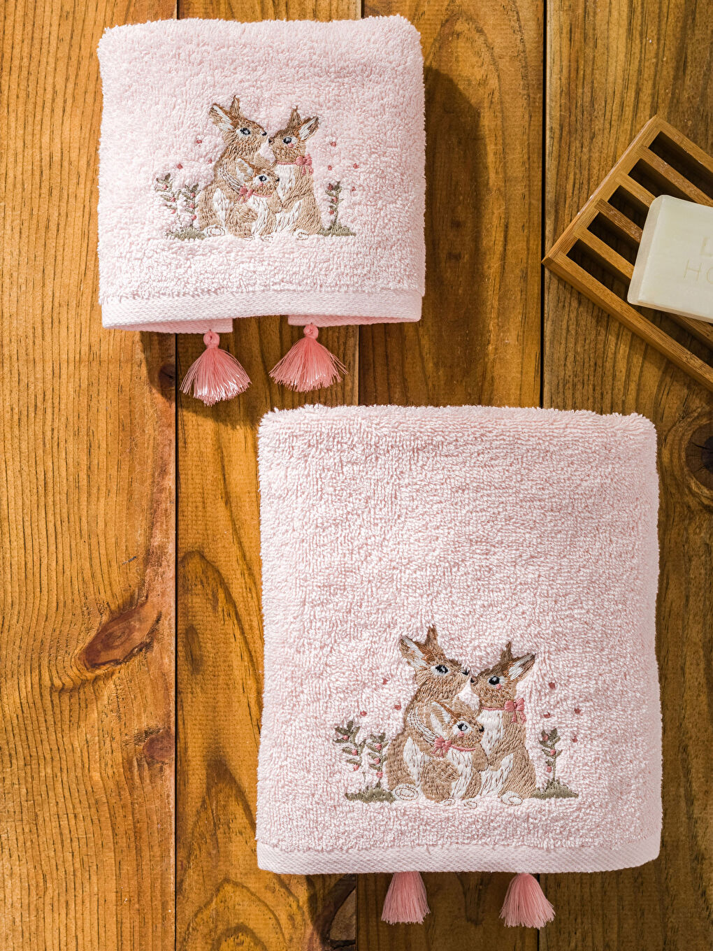 Cotton Embroidered Towel Set 2 Pack-2