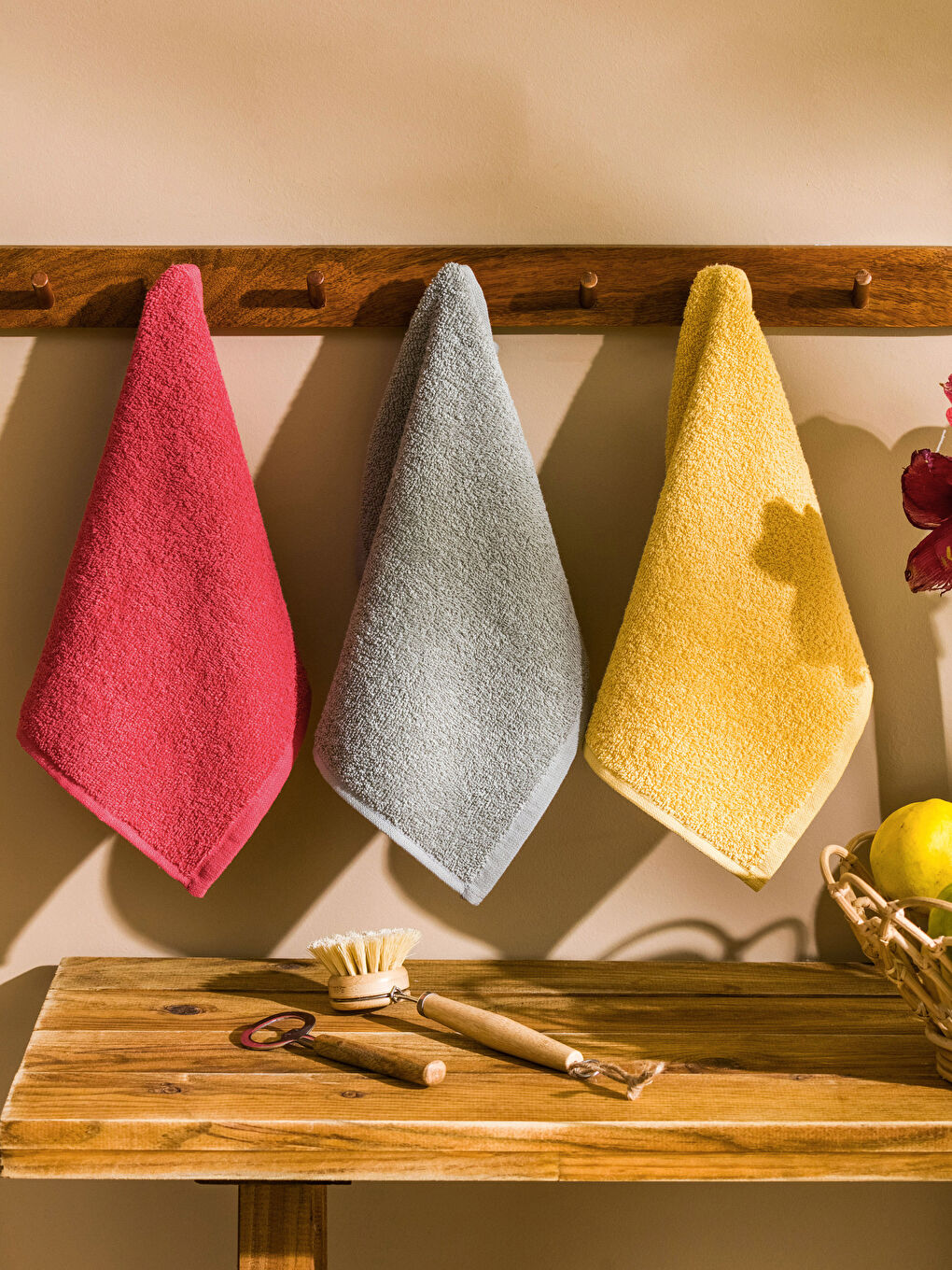 Plain Cotton Drying Cloth 3 Pcs 30x30 Cm -S3FF33Z8-F9C
