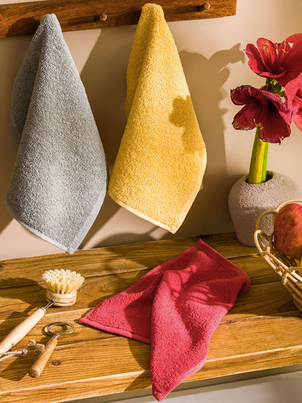 Plain Cotton Drying Cloth 3 Pcs 30x30 Cm -S3FF33Z8-F9C