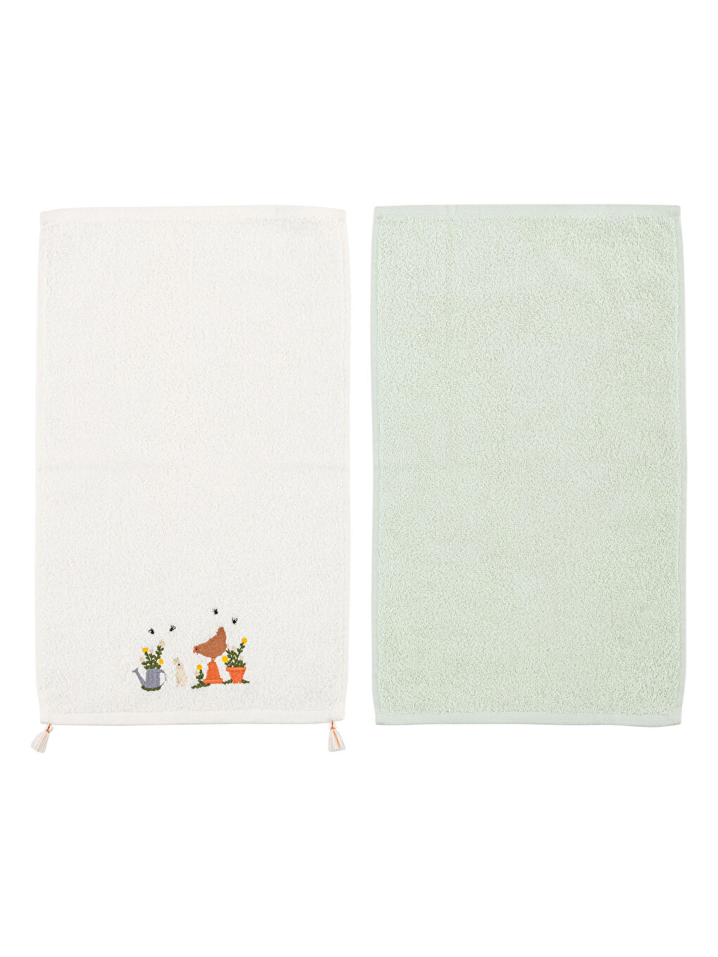 Embroidered Hand Towel 2 Pcs 30x50 Cm-5