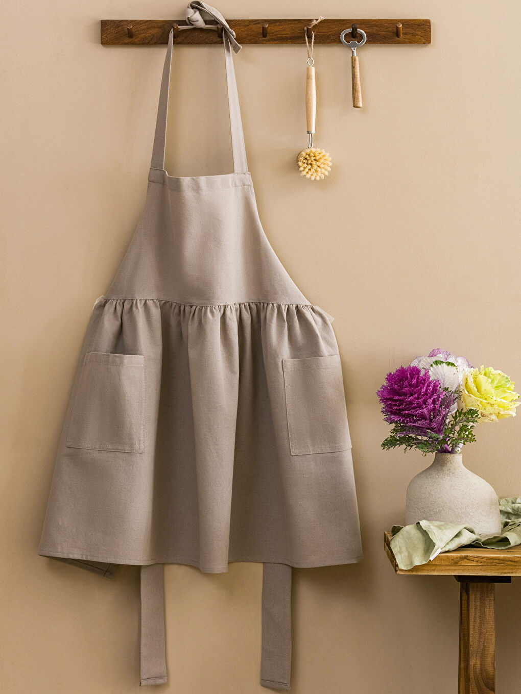 Șorț de Bucătărie Simplu din Bumbac