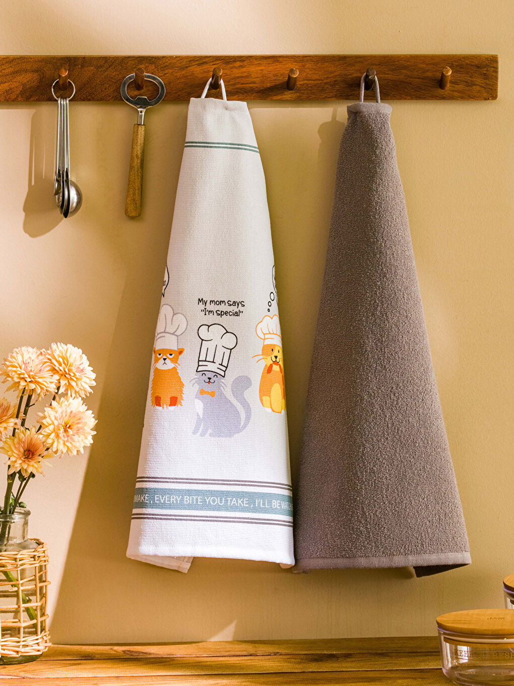 Karışık Baskılı Kurulama Bezi 2'li 40x50 cm