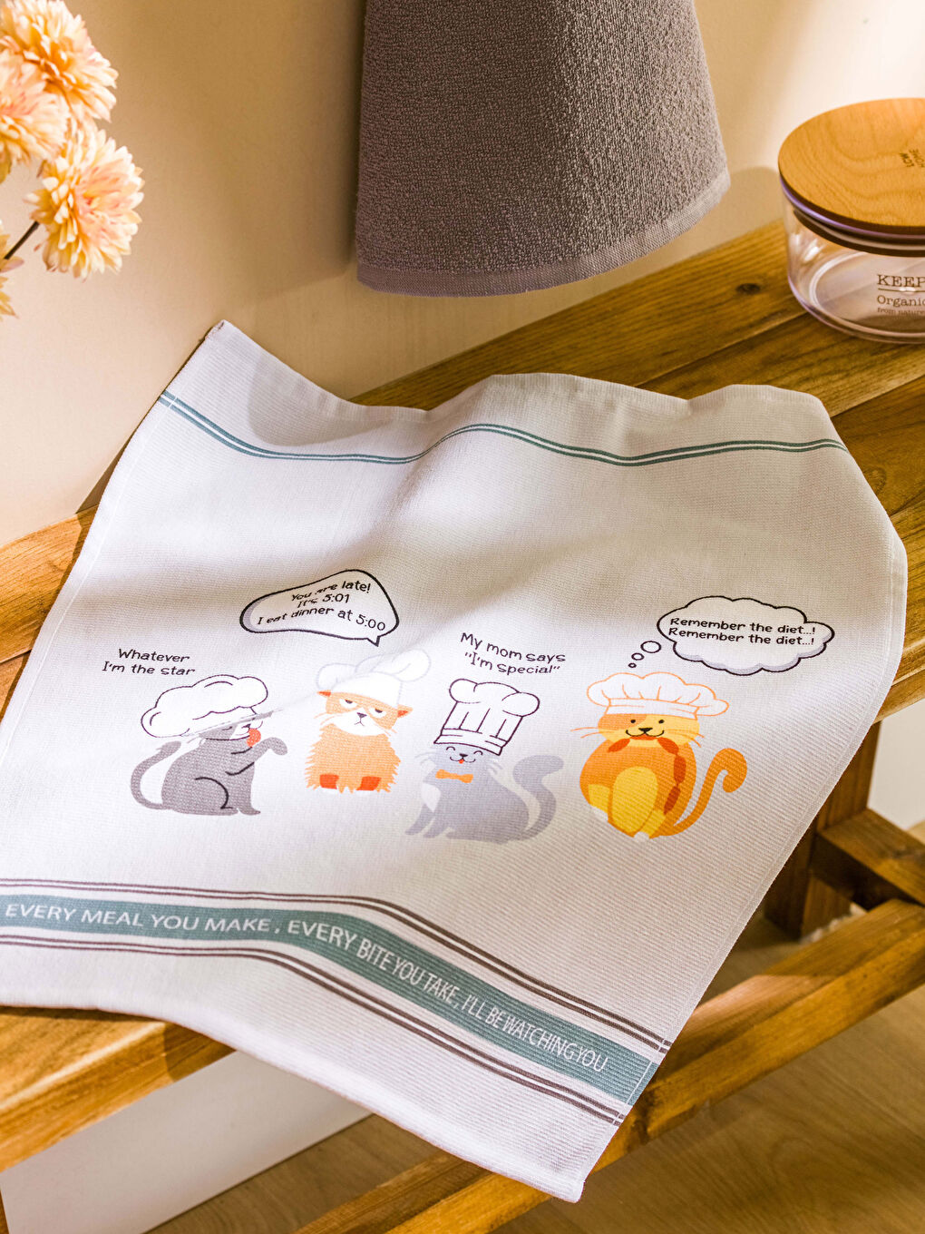 Karışık Baskılı Kurulama Bezi 2'li 40x50 cm-1