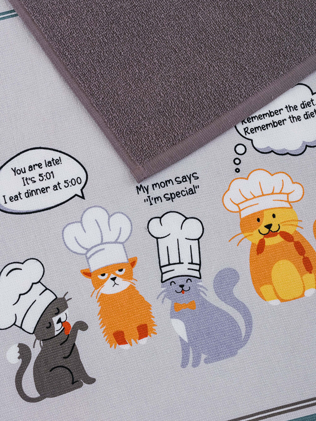 Karışık Baskılı Kurulama Bezi 2'li 40x50 cm-2