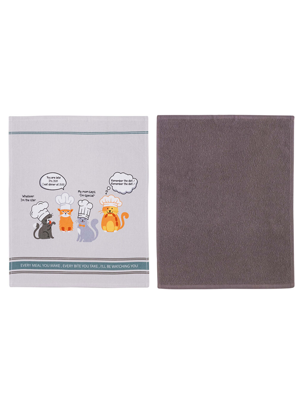 Karışık Baskılı Kurulama Bezi 2'li 40x50 cm-4