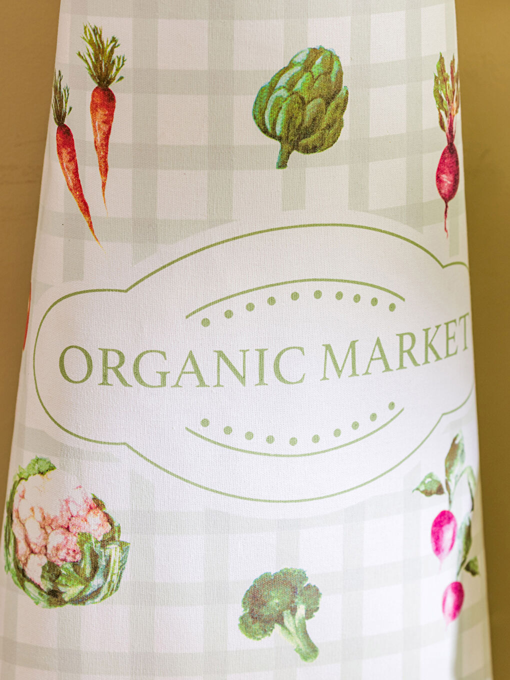 Șorț de Bucătărie din Bumbac cu Imprimeu de Legume-1