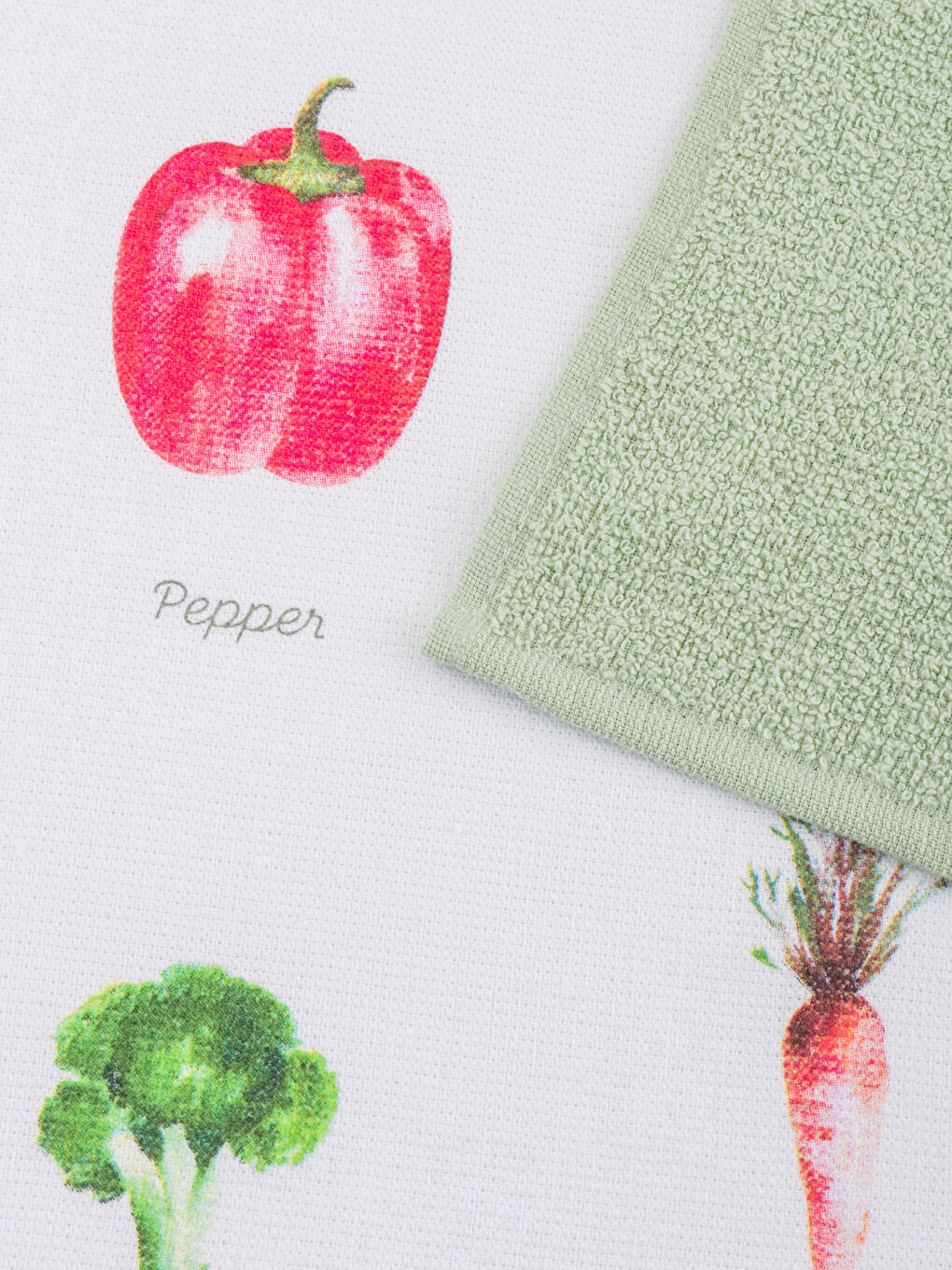 منشفة شاي مطبوعة - مجموعتين 40x50 سم-2