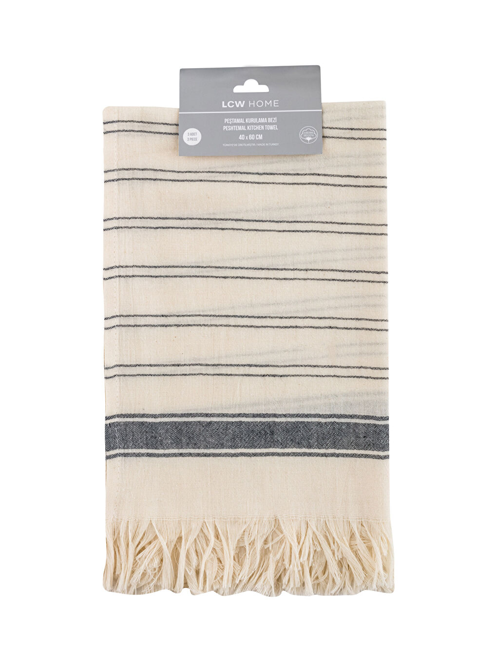 Striped Cotton Loincloth Drying Cloth 3 Pcs 40x60 Cm-3