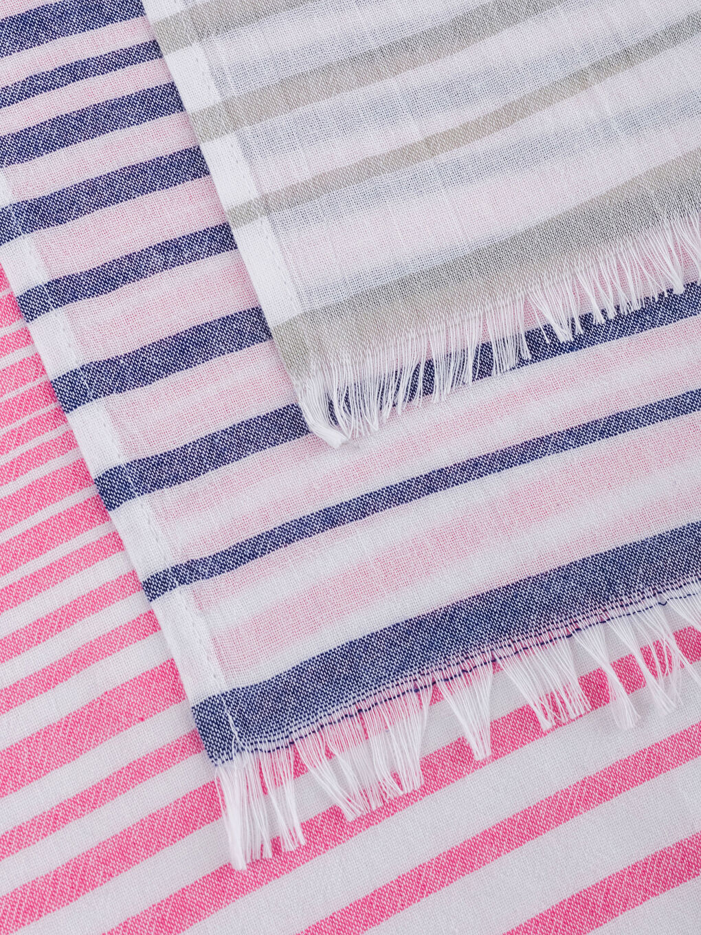 LCW HOME Striped Cotton Loincloth Drying Cloth 3 Pcs 40x60 Cm -S3FG48Z8-F9C
