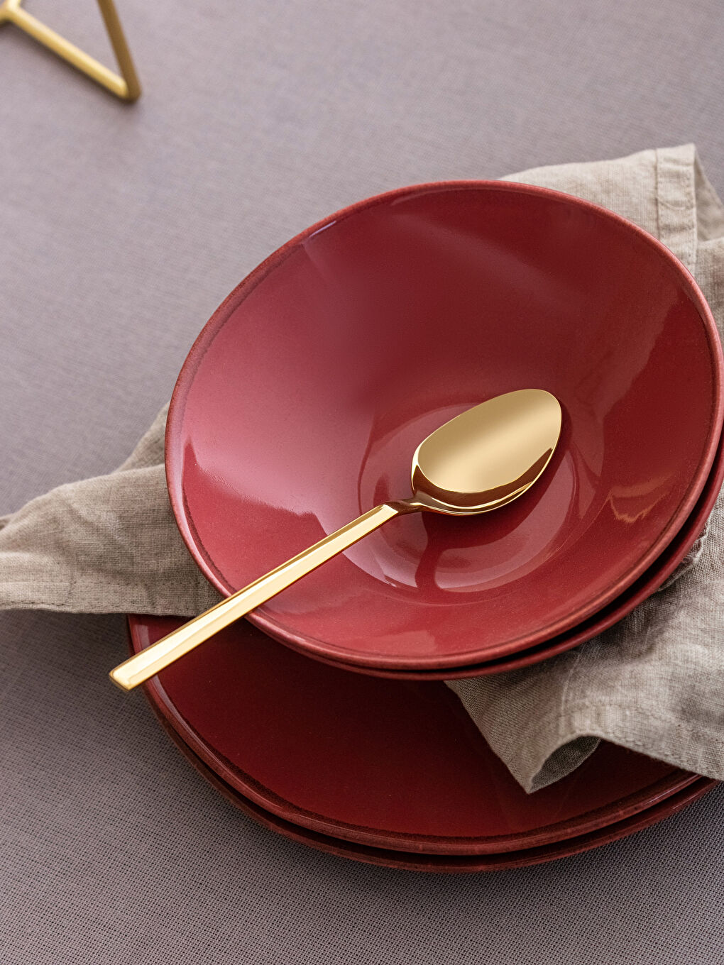 Set Linguri de Desert din Oțel, Pachet de 6