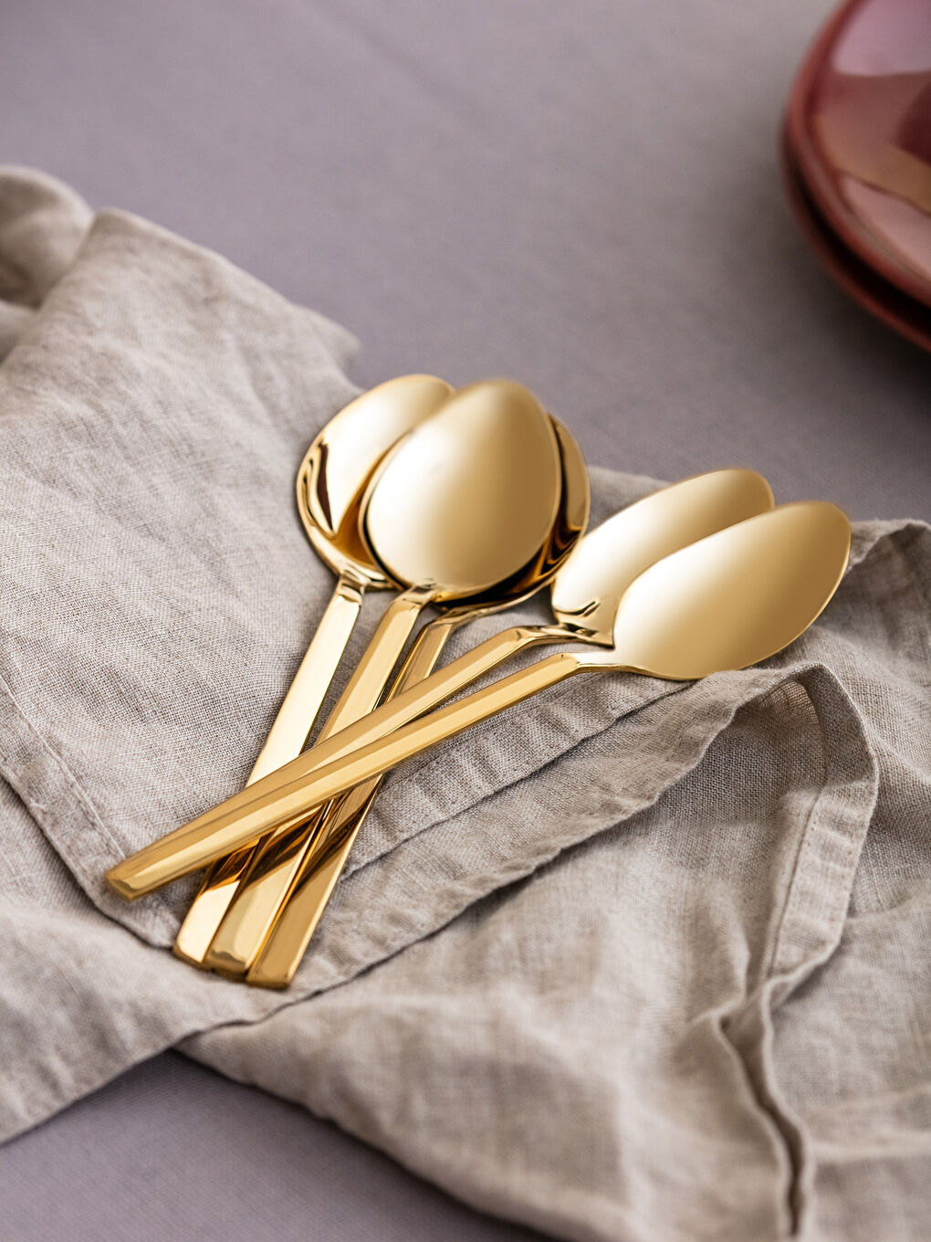 Set Linguri de Desert din Oțel, Pachet de 6-1