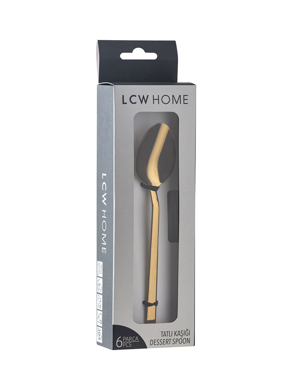 Set Linguri de Desert din Oțel, Pachet de 6-2