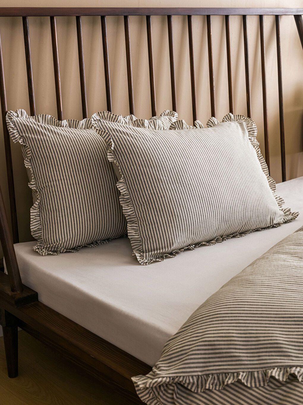 Striped Cotton Double Duvet Cover Set-2