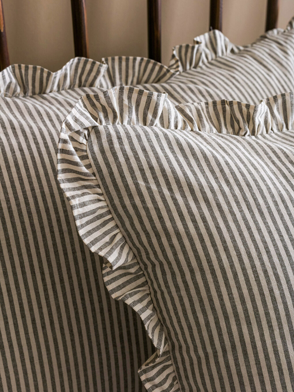 Striped Cotton Double Duvet Cover Set-3