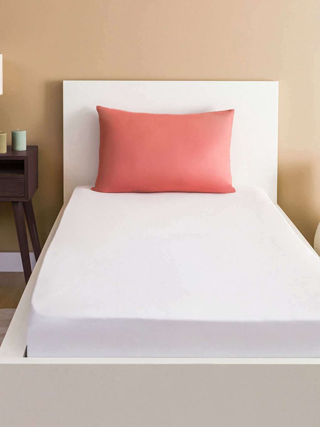 Plain Fitted Single Bed Sheet 100x200x30 cm
