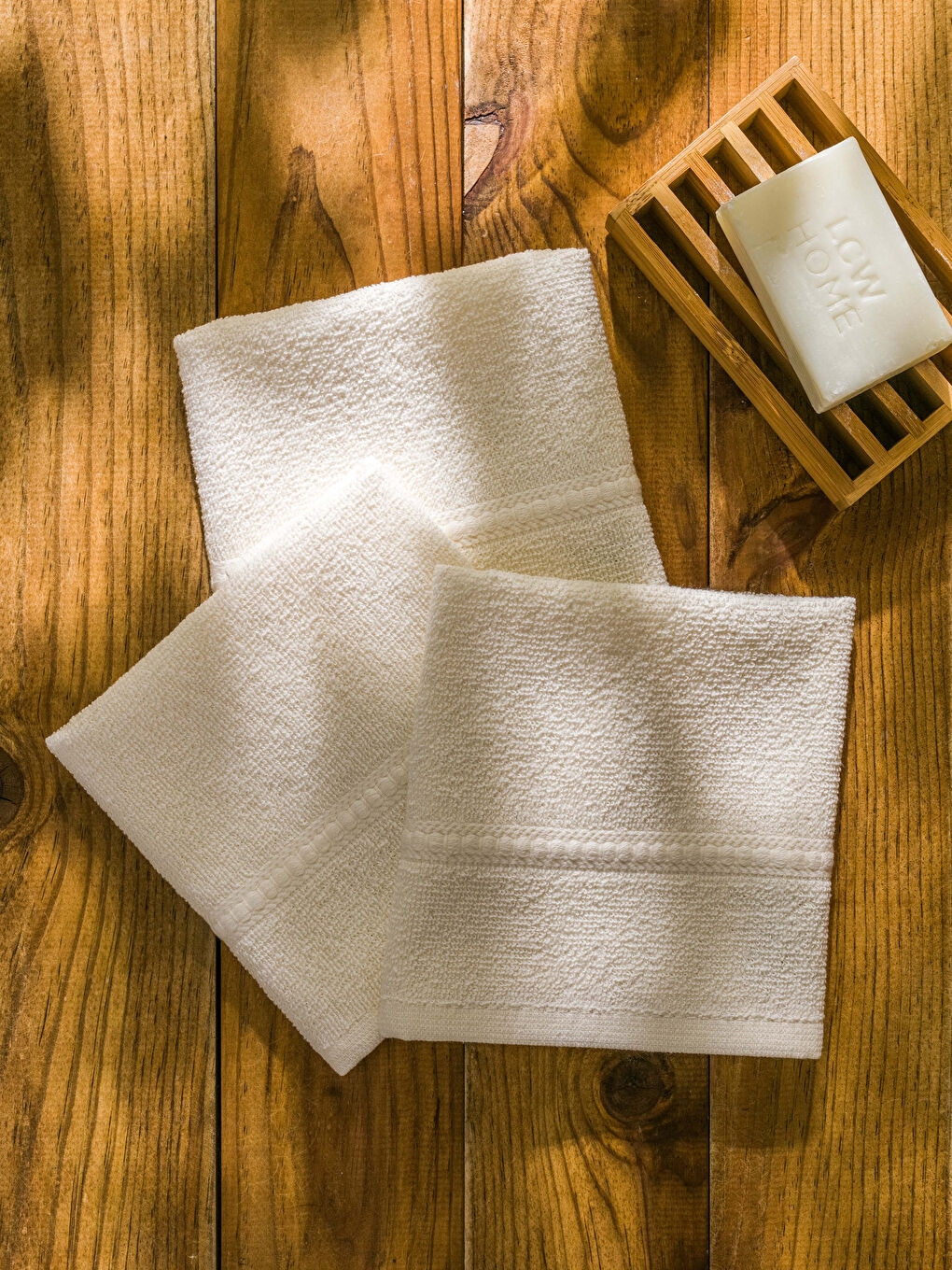 Plain Cotton Hand Towel 3 Pcs 30x30 Cm -S3FT28Z8-EEW