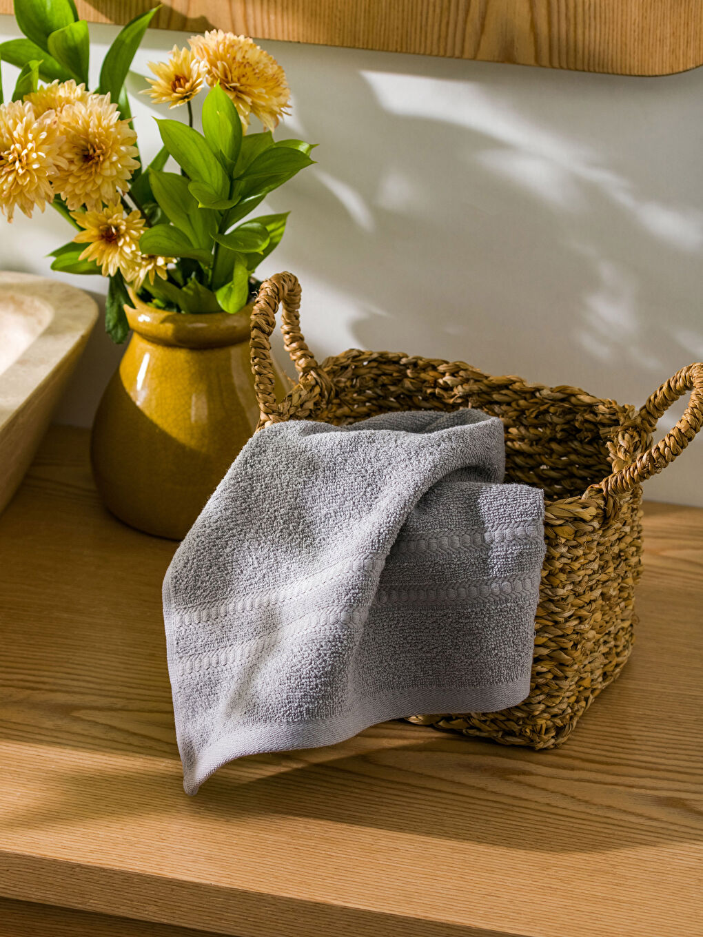 Plain Cotton Face Towel 50x90 Cm-1