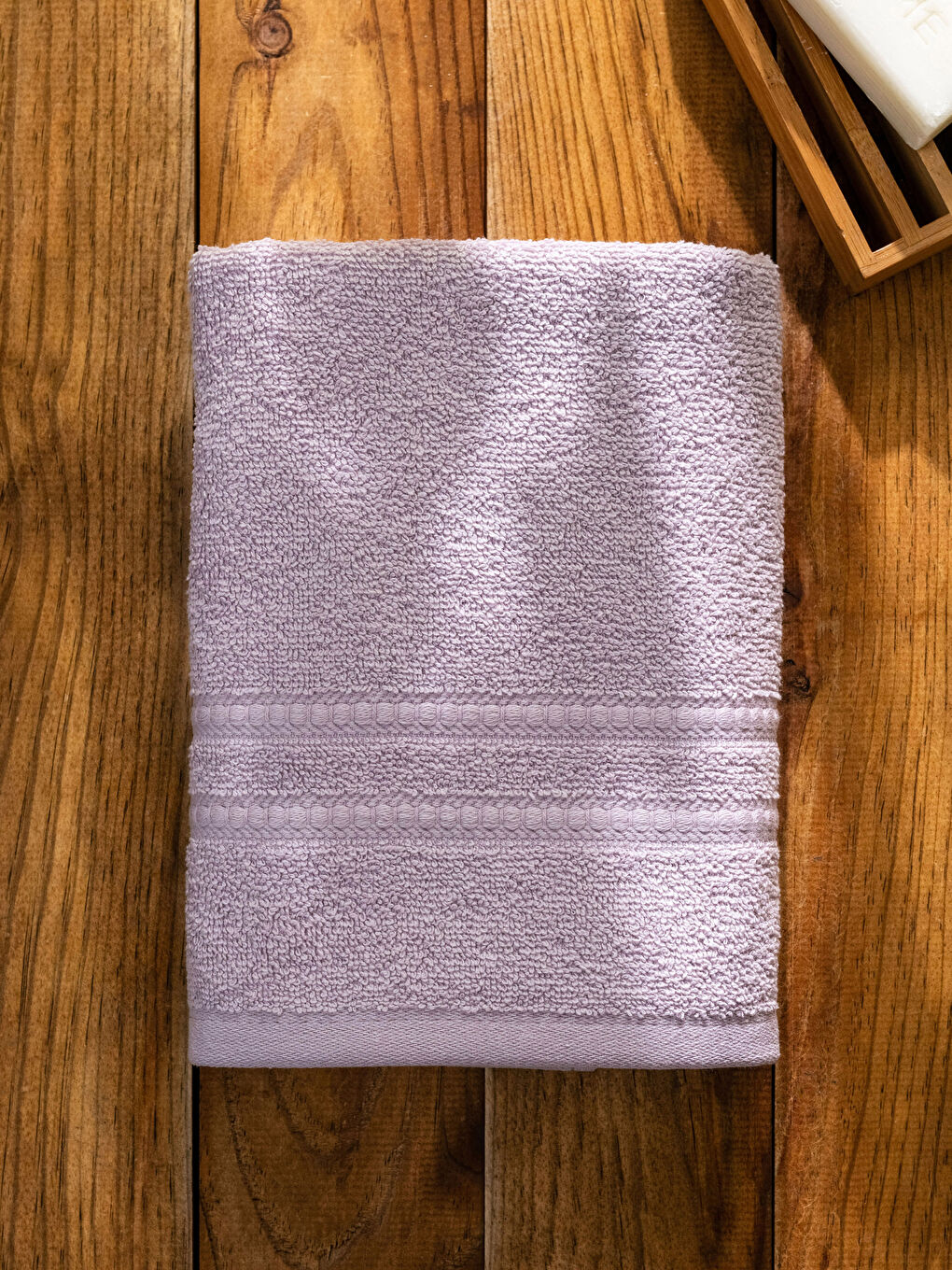 Mor Düz Pamuklu Yüz Havlusu 50x90 cm-2