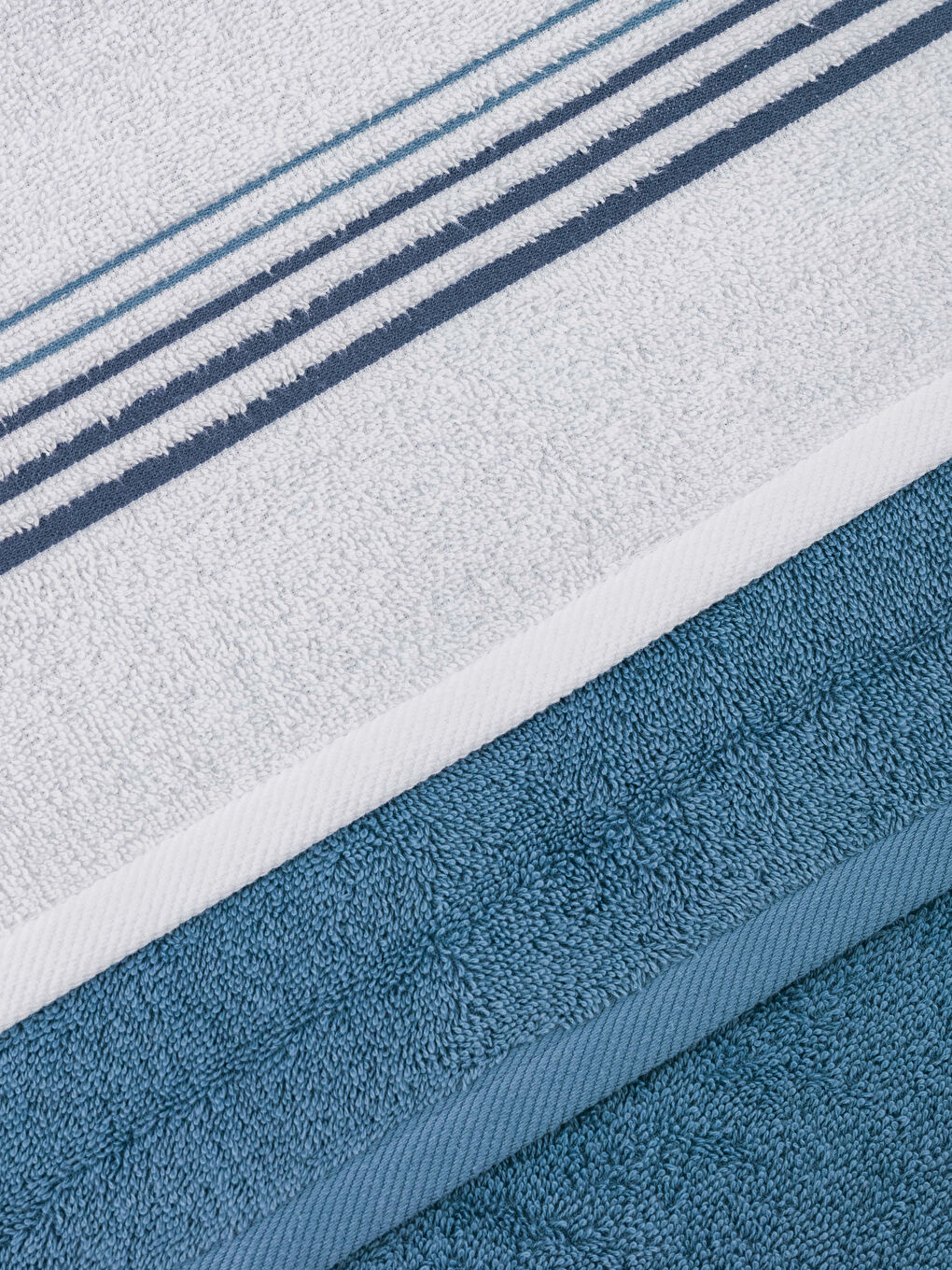 Prosop de mână vărgat din bumbac 2 bucăți 50x70 cm-3